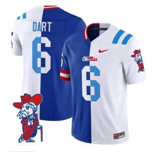 ✅Mens Kids Youths Jaxson Dart Stitched Jersey Vapor Royal White